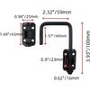 Sliding Door Loop Lock,U-Shaped Latch Hook Lock for Window Barn Garden Fence Gate Shed Garage Screen,Pack of 1