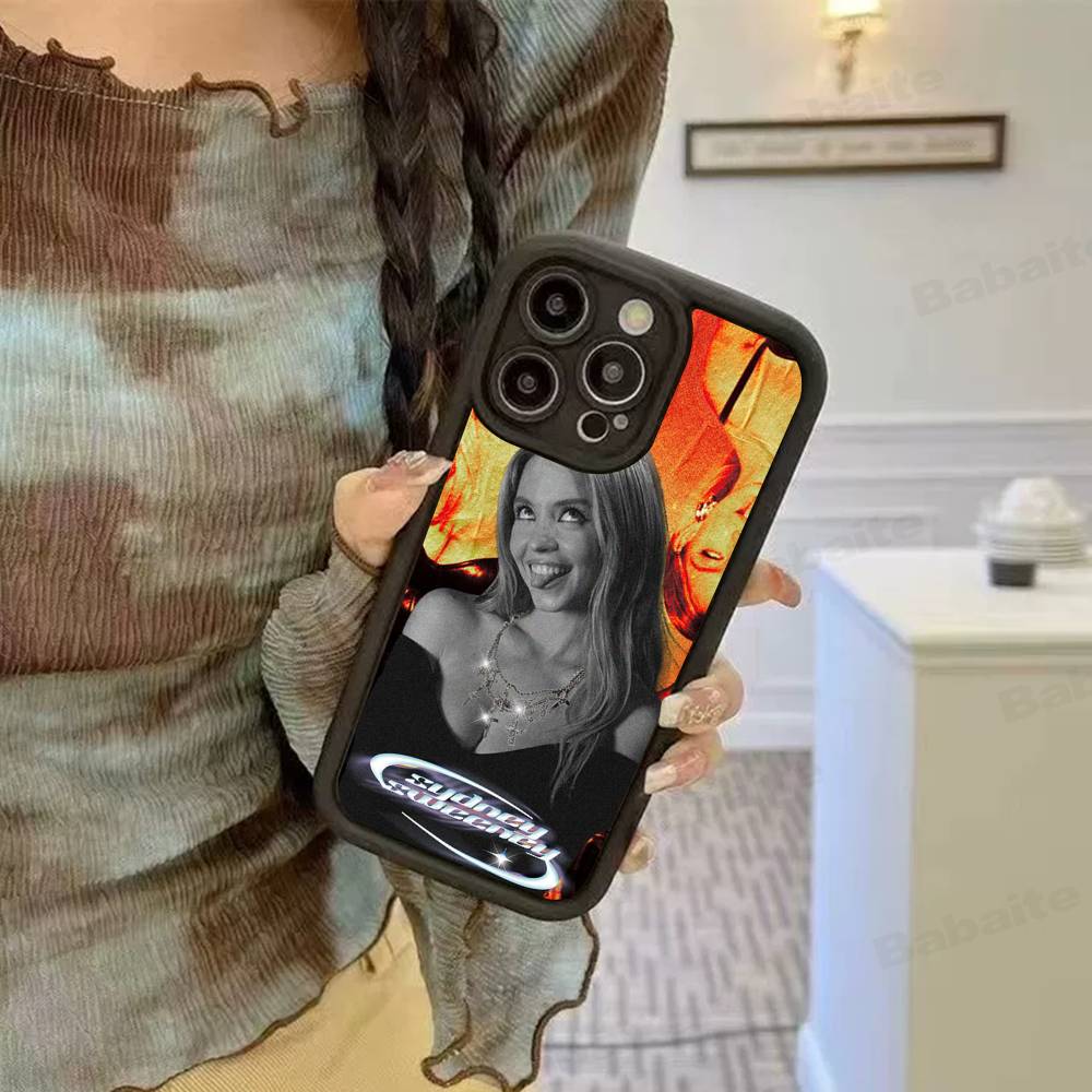 Sängerin Sydney S-Sweeney Handyhülle Für IPhone 17 16 15 14 13 12 11 Pro Max Plus Mini Glück Hülle