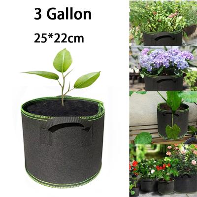 Saci de cultivare a plantelor de 3 galoane Ghivece de flori Plantare țesături Instrumente de grădinărit Jardin înalt Fructe Legume Saci de jardinier