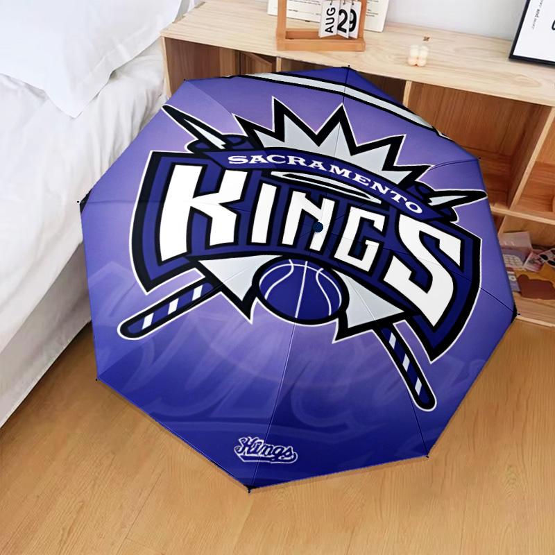 Kings Basketball Umbrella Folding umbrella, automatic umbrella 8-Frame for Travel, camping Use Gift for Halloween Christmas