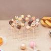 Flower Shaped Acrylic Display Rack with 19 Holes for Organizing Lollipops and Cake Pops in Retail Stores or Home Celebrations