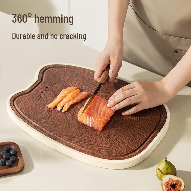 Kreskówkowy Kot Drewniana Deska do Krojenia Wenge