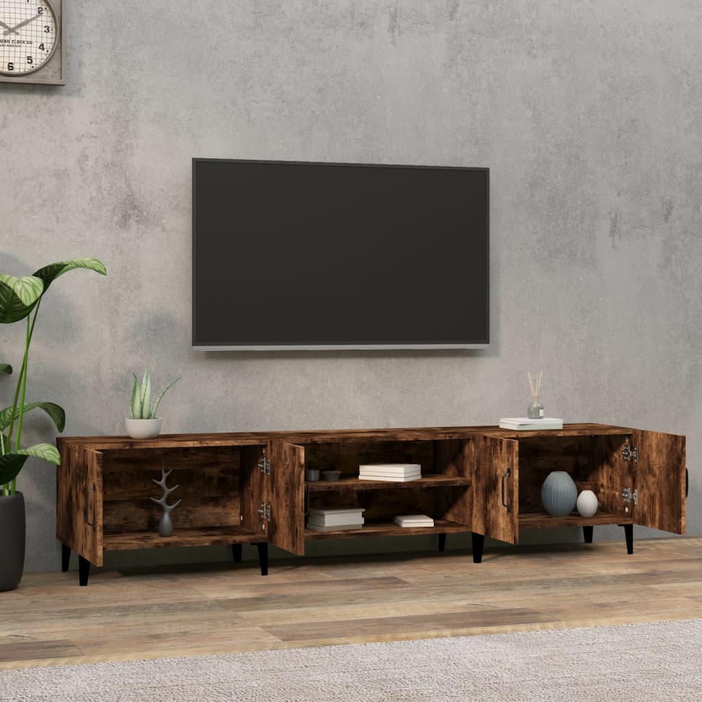 Vidaxl TV Cabinet, Smoked Oak, 180X31.5X40 Cm