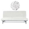 Funda para Sofá Cama 190-210 cm Velour Blanco