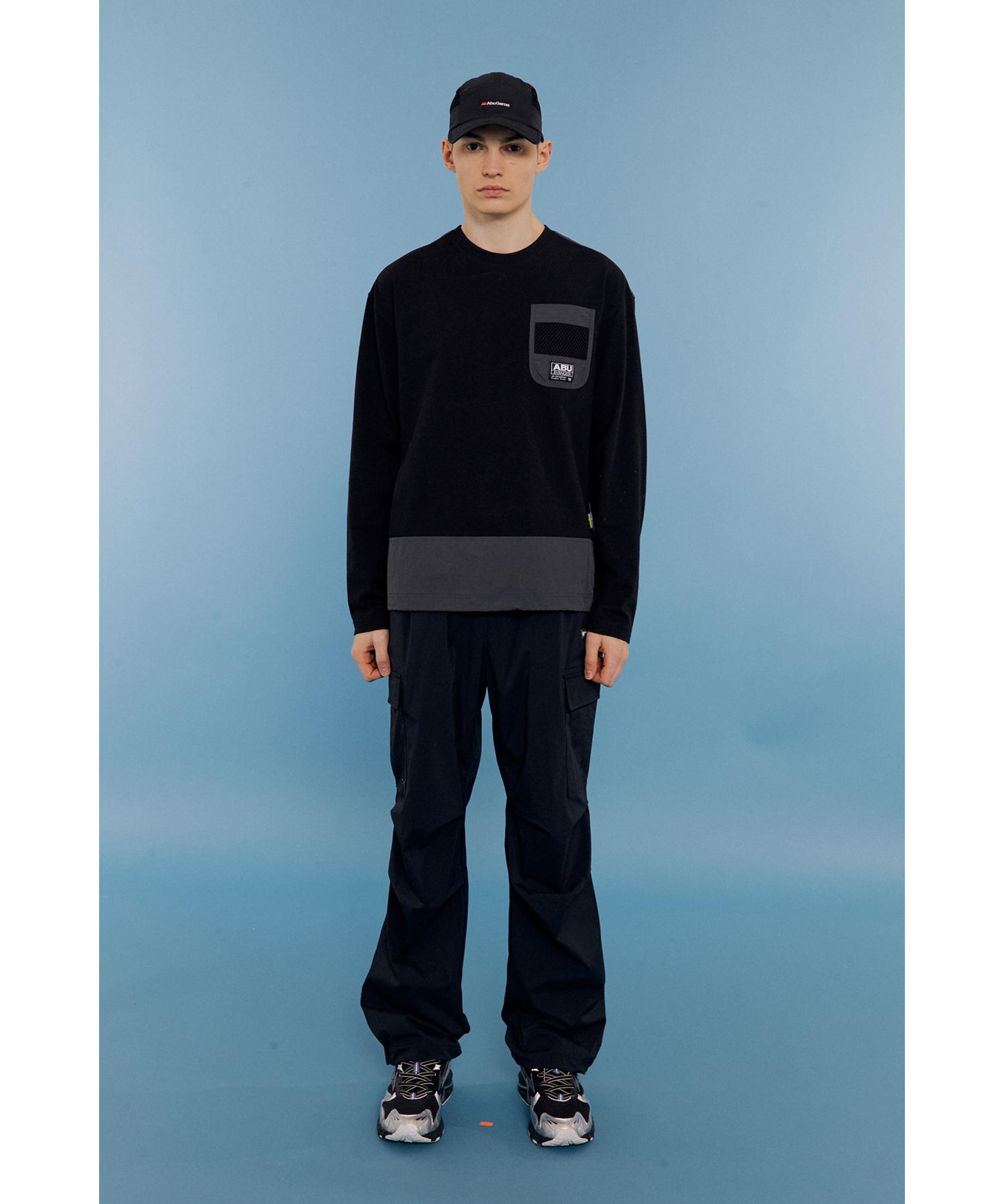 Abu Garcia Футболка с длинным рукавом и сетчатым карманом Черная Black/Xl