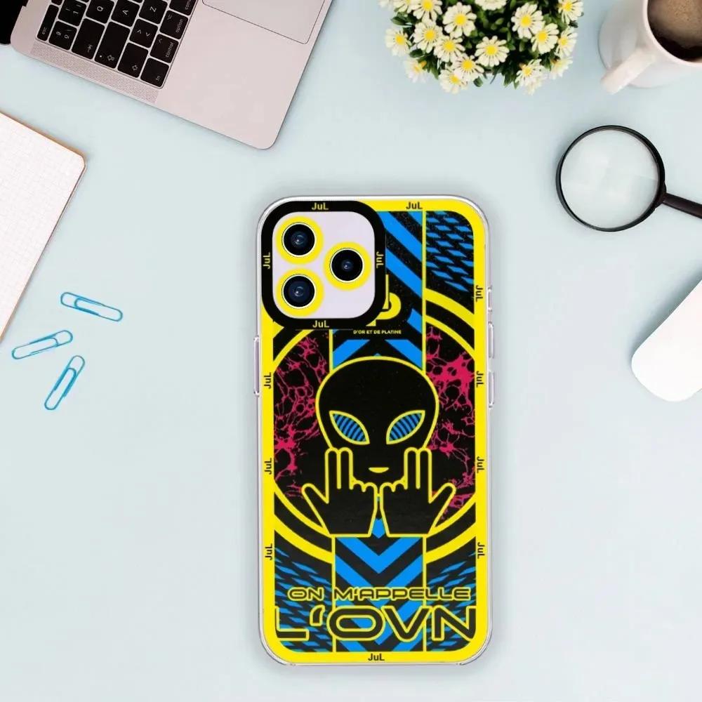 

JuL Rapper Phone Case For iPhone 17 Pro Max 16 15 14 13 12 11 7 8 Mini Plus SE X XS XR Transparent Shell iPhone 12 Mini