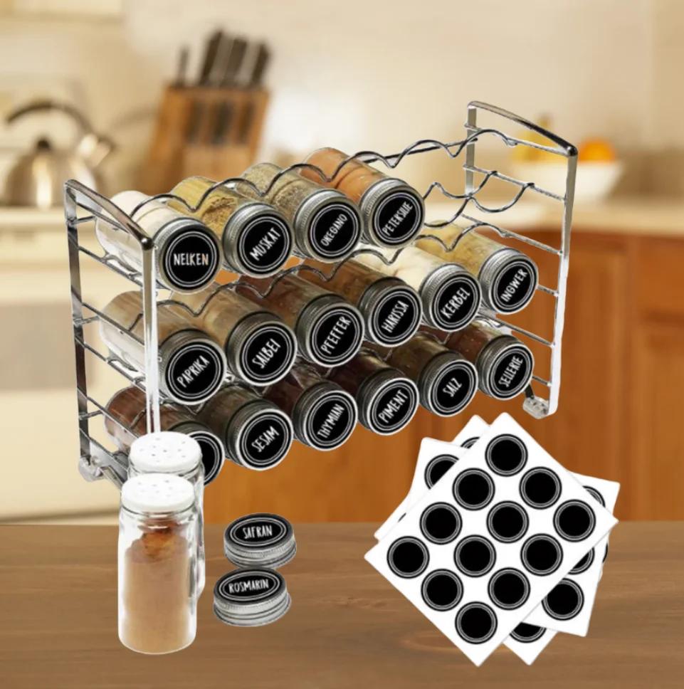 120pcs Round Shape Label Stickers Mason Jars Spice Bottle Pantry Food Storage Stickers Waterproof Reusable Blackboard Stickers