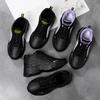 Frühlings- und Herbst-Ledersneaker Damen wasserdicht, rutschfest und leicht, weich gefedert, Mutter-Laufschuhe, neue schwarze Schuhe