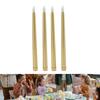 4 Pcs Battery Powered LED Taper Candles Flameless Candle Lights  Church Celebration