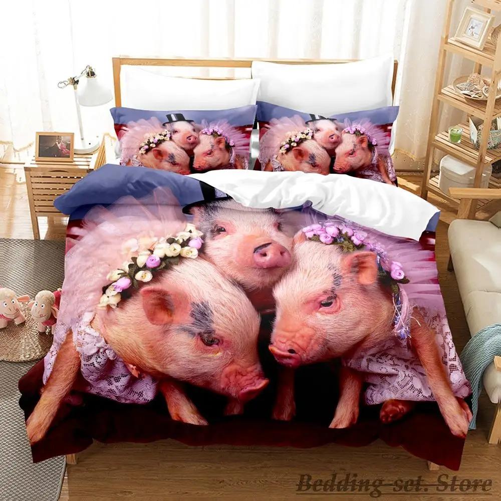 Comfortable Anime Print Bedding Set With Duvet Cover And Pillowcases Single Twin Full Queen King Sizes For All Ages