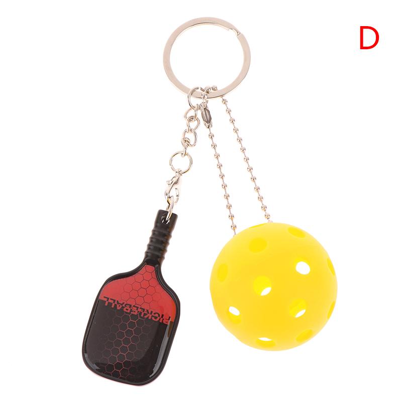 Pickleball Key Holder Car Key Chain Pendant Pickleball Keyring For Party Hoilday Handbag Wallets Birthday Gifts Accessories