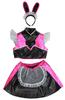 Clearstone Neo Bunny Cosplay Halloween Heart Cut Maid Black Women's