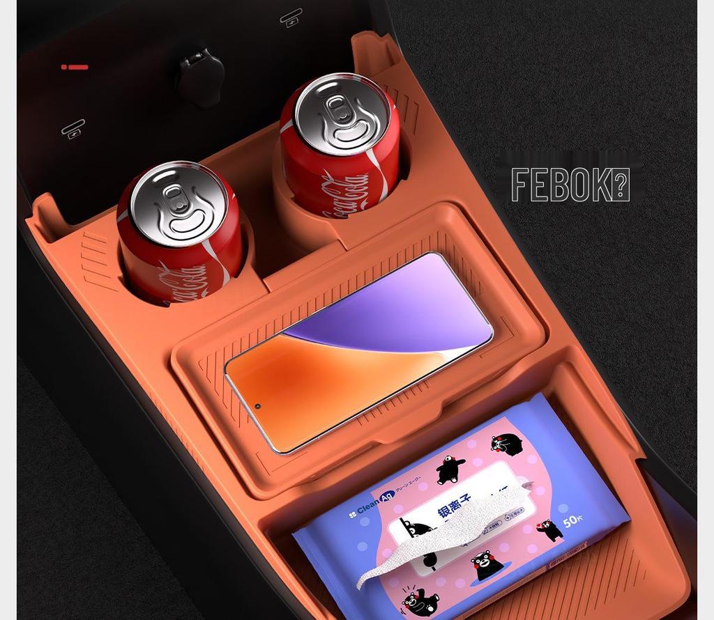 2024 Geely Galaxy E5 Center Console Silicone Storage & Cup Holder Interior Mod