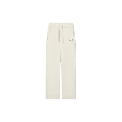 Strick Sporthose mit Buchstabenprint Weites Bein Damen Unterteile Wasserweiß F11W339609FIV