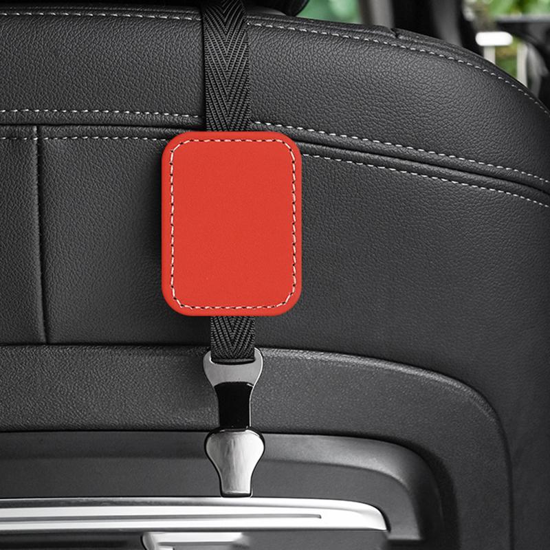 1/2Pcs Car Headrest Hooks Suede Seat Back Storage Hook Hanger for Bag Organizer Holder Clip Car Interior Decoration Accessories