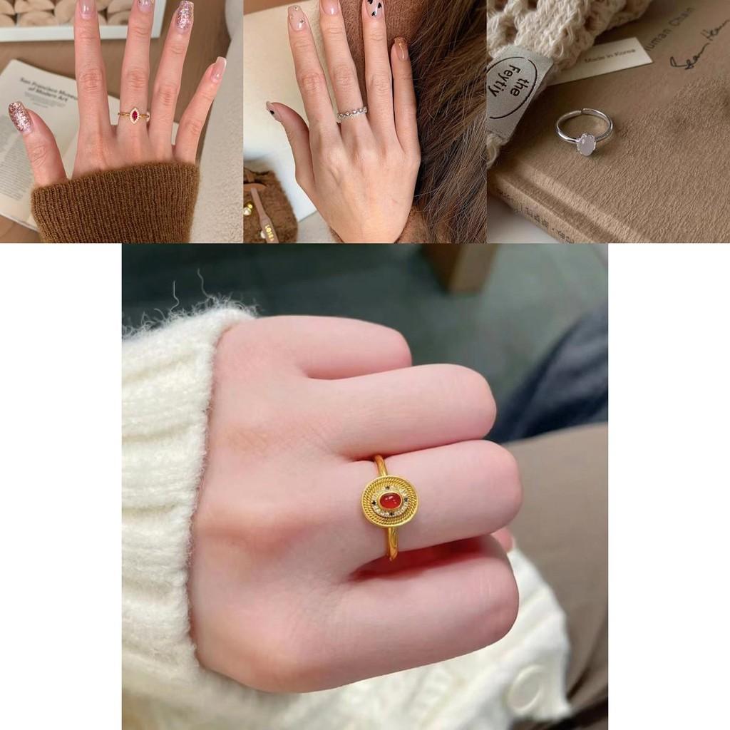 Stunning Silver S925 Bamboo Enamel Ring In Antique Gold For Women Featuring A Contemporary Geometric Design For Chic Cho Fashion