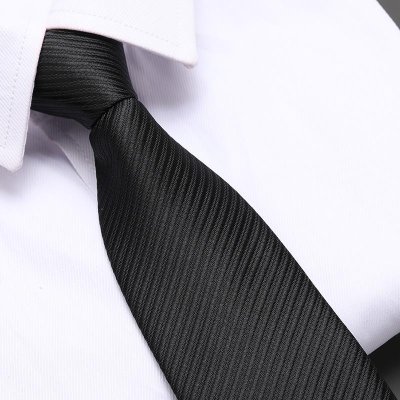 No Black Zipper Men'S Professional Dress Tie Business Casual Wedding Groom Korean Version Of A Pull Tie