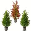 Real-Touch Artificial Pine Tree Handmade Fake Pine Artificial Christmas Tree  Xmas Home Decor