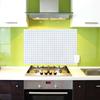 70*45cm Kitchen Bathroom Lattice Pattern Self-adhesive Wallpaper Film Sticker Wall Decoration Kitchen Room Wall Sticker