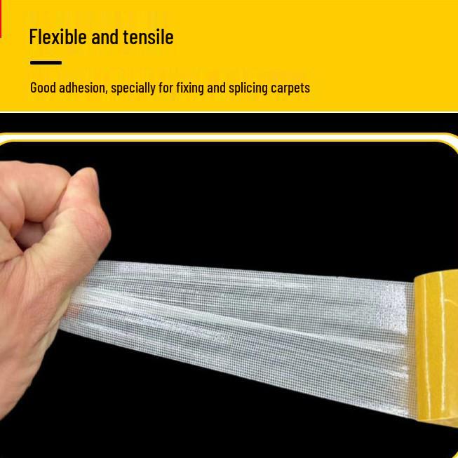 Super Sticky Double-Sided Tape for Carpets - Traceless, Multi-functional, Strong Fabric Base