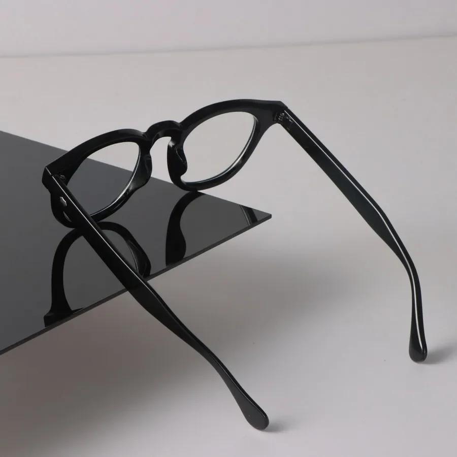 Trendige Runde Brille Damen Herren Minimalistisch Transparente Brille Retro Klarer Linsenrahmen Brille Oculos