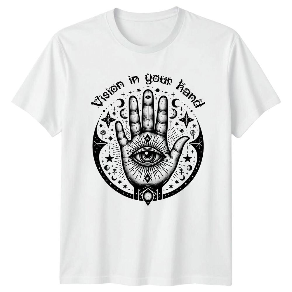 Vision In Your Hand Magic Celestial Graphic TShirt S