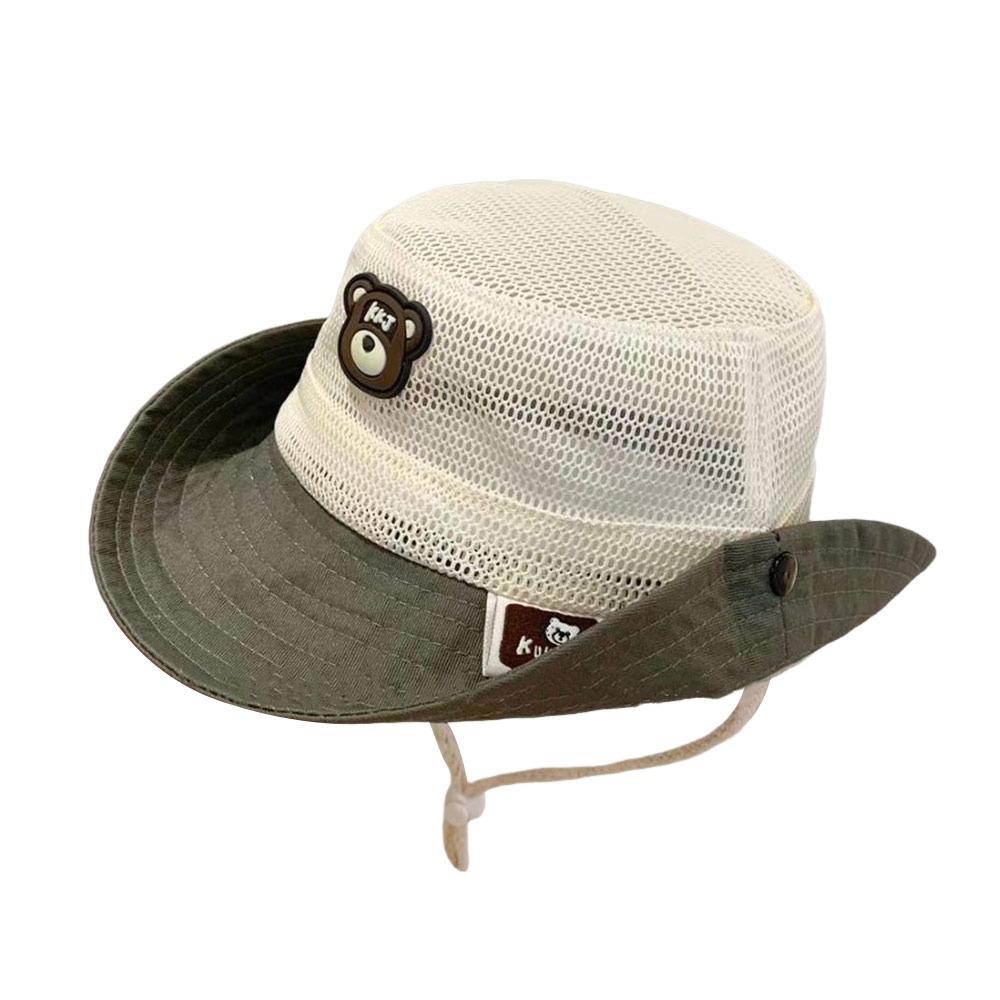 Lightweight Toddler Bucket Hat Mesh Fisherman Cap Casual Sunscreen Hat Summer