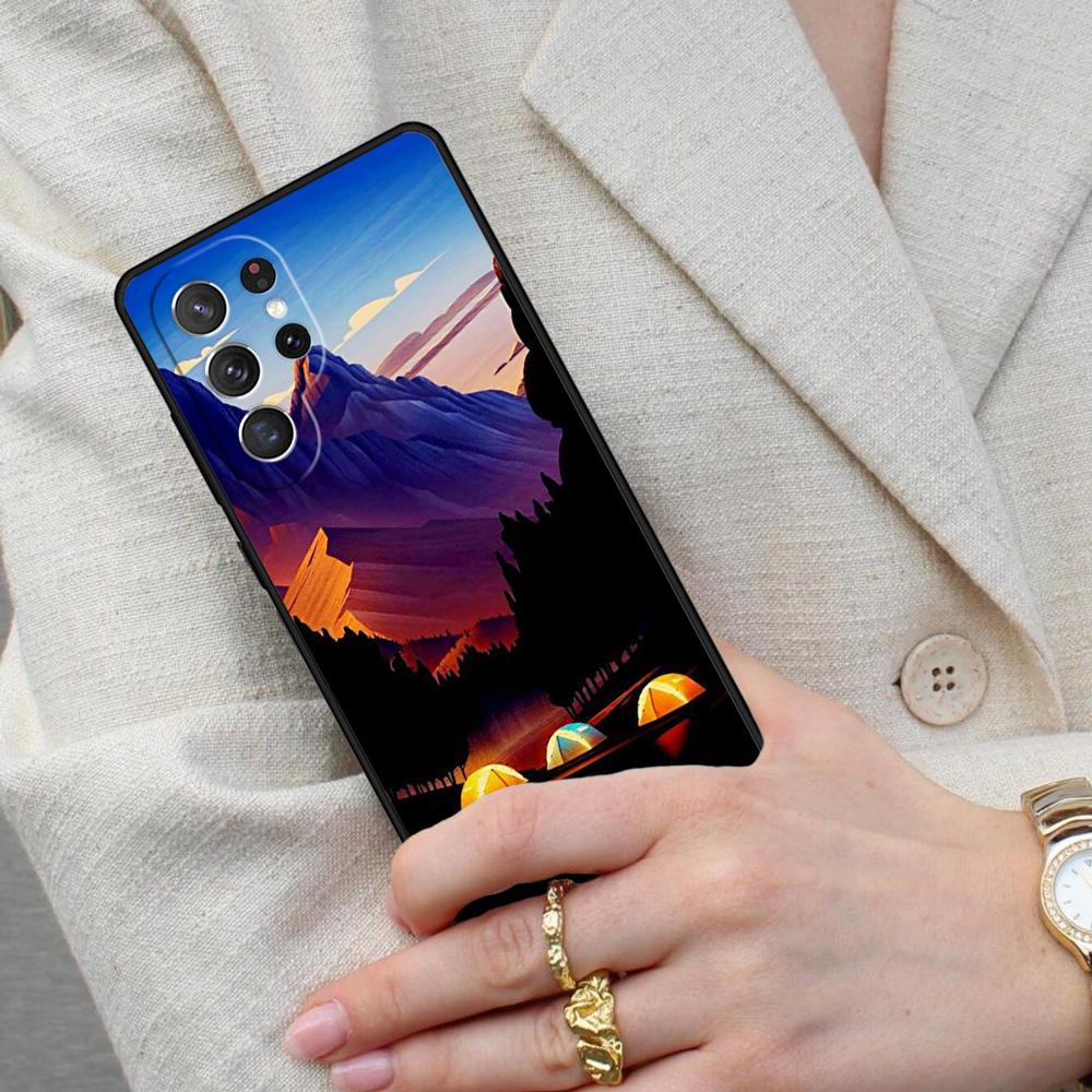 Nature Camping Art Cell Phone Case for Samsung Galaxy S26 Ultra S25 S24 S23 S22 S21 S20 Note10 Cover