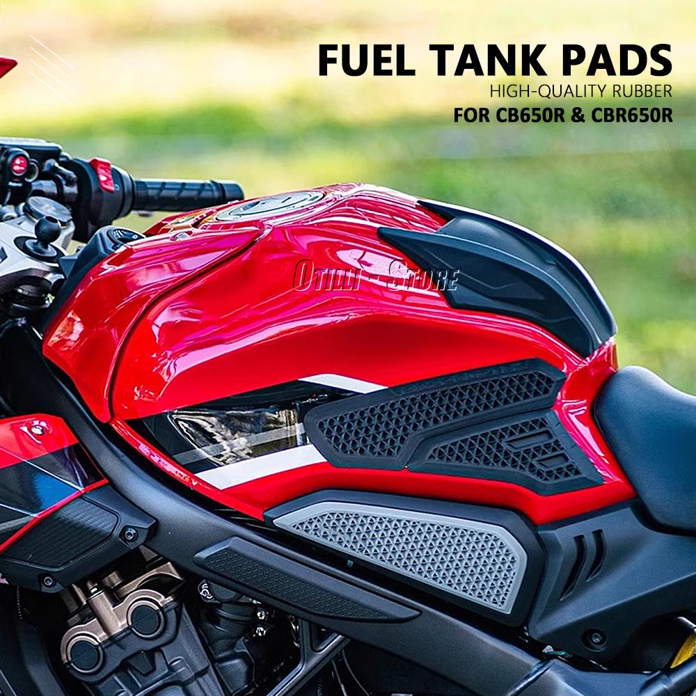 New Motorcycle Accessories Black For HONDA CBR650R CBR 650R CB650R CB 650 R Fuel Tank Pads Middle Stickers Protector Decal