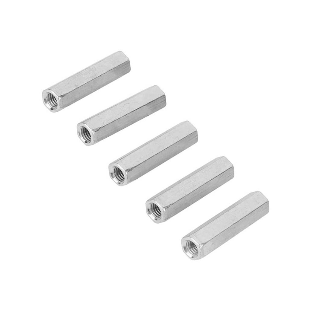 5 buc M8 * 50 piuliță lungă pentru tijă hexagonală manșon hexagonal piuliță de fixare filetată