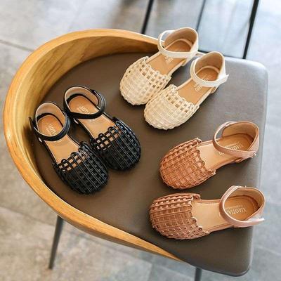 2025 Mädchensandalen Kindersandalen Baby neue Mode weiche Sohle Kinderprinzessinnenschuhe mittelgroße und große Kinder Sommer Kinder hohl