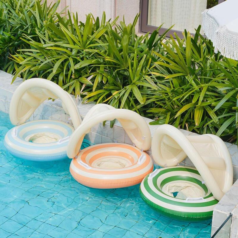 Children's Lollipop Swim Seat Ring with Sunshade