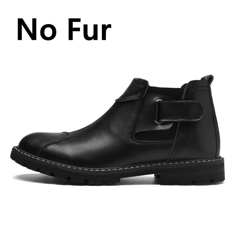 Winter Chelsea Boots Men Leather Shoes Men Ankle Boots Fashion Brand Male Footwear 2024 Classic Platform Shoes Retro Brogue Shoe