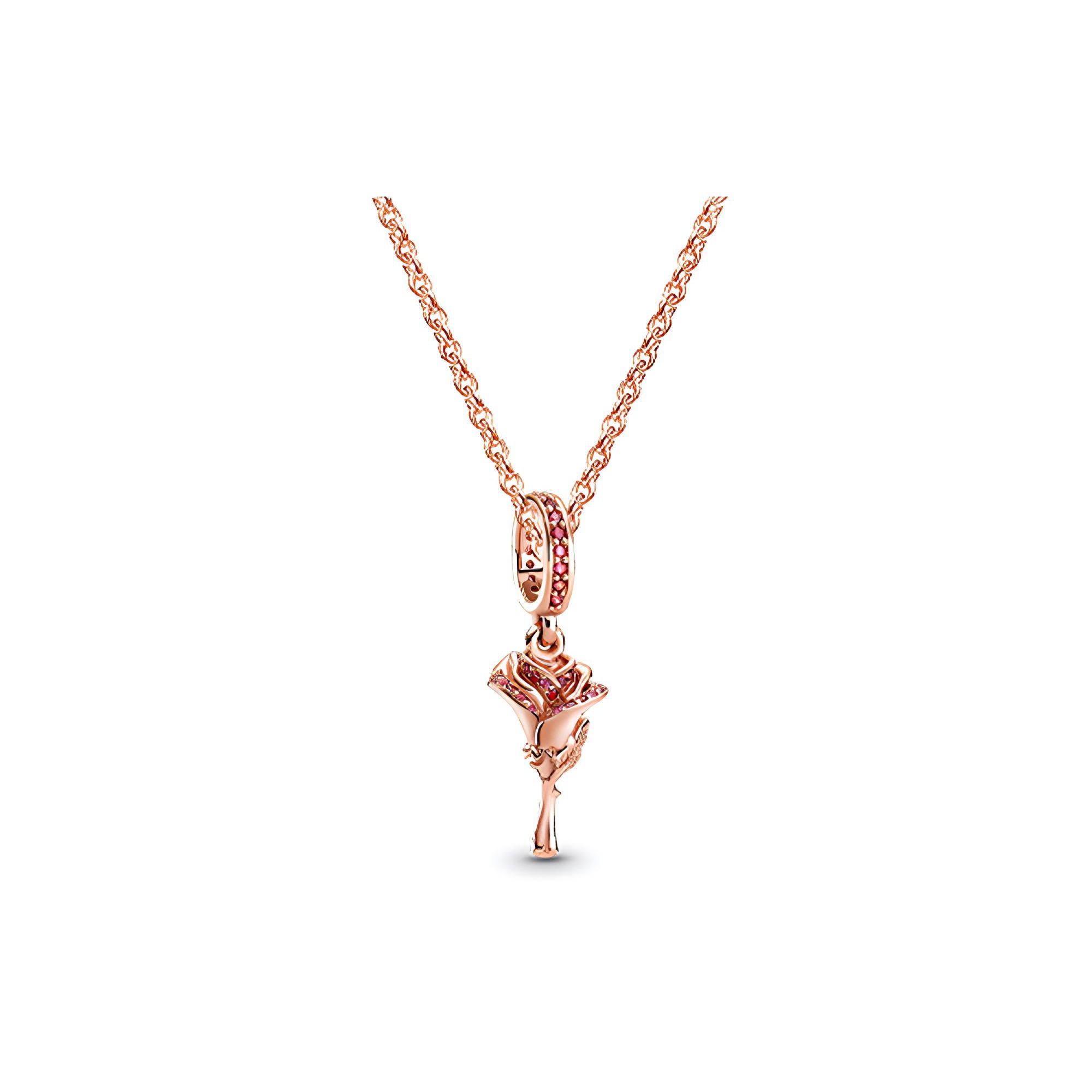 Pandora Rose Necklace Set Women necklaces Rose-Gold ZT1070 Rose Gold,F