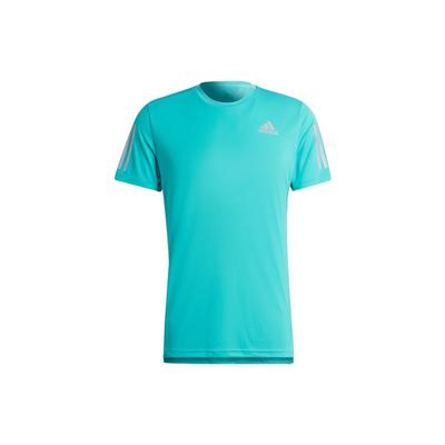 Logo Print Crew Neck Sport T-Shirt Men Tops Light-Blue HB7435