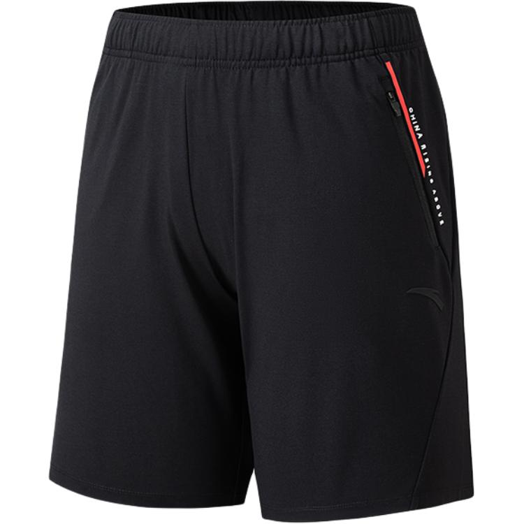 Anta Training Series Letter Mid Waist Breathable Versatile Straight Leg Five Point Sports Shorts Men Shorts 152537325-1