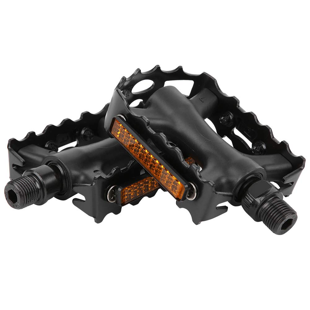 2pcs Bicycle Flat Made of Aluminum Hollow For Mountain Road Replacement Durable Pedals, Pedals, Alloy, Lightweight, Design, Double-sided Pedal,
