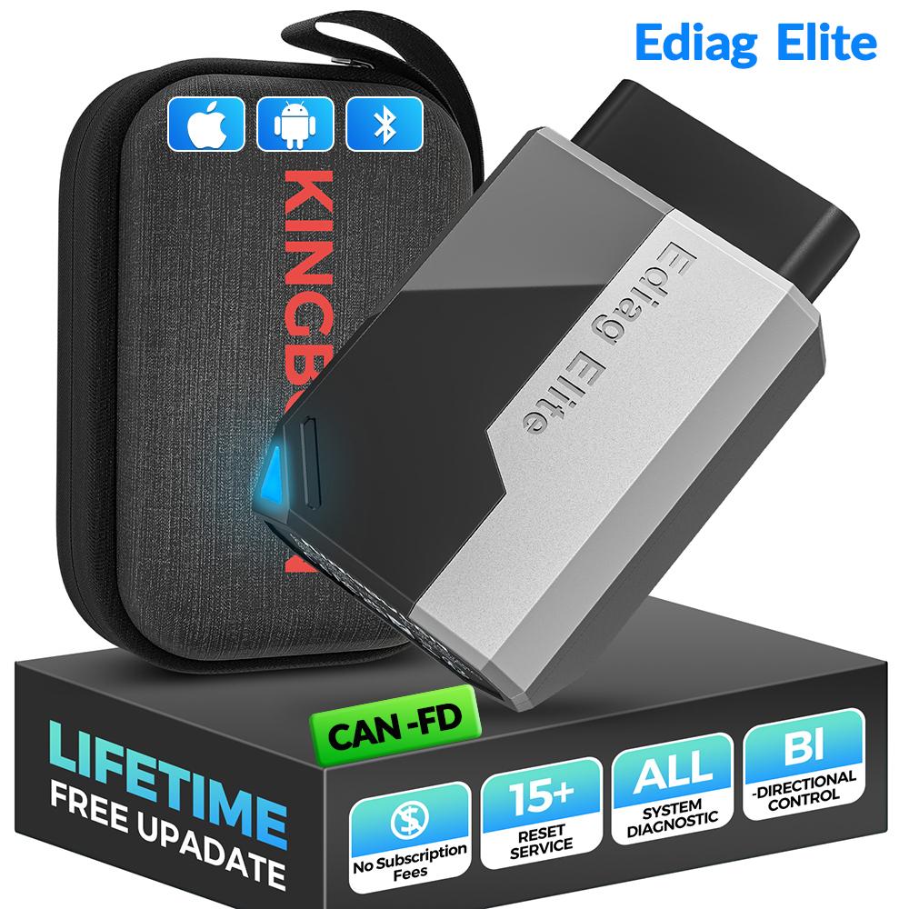 2026 KINGBOLEN EDIAG Elite ALLE System Bil Diagnostiske Værktøjer 15 Nulstillinger Bi-direktionel FULD OBD2 Kode Læser Scanner Livstid Gratis