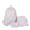 3 Stück/Set Schultasche High School Schülerin Tasche Set Sanfter Tag Niedlicher Blumiger Rucksack Fauler Wind Blumiger Rucksack Schultaschen