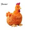 Anti Bite Plush Hen Toy Simulated Chicken Dog Toy, Squeaky Interactive Chew Sounding Toys with Crinkle Paper for Corgi, Durable Resistant Snuffle Pets