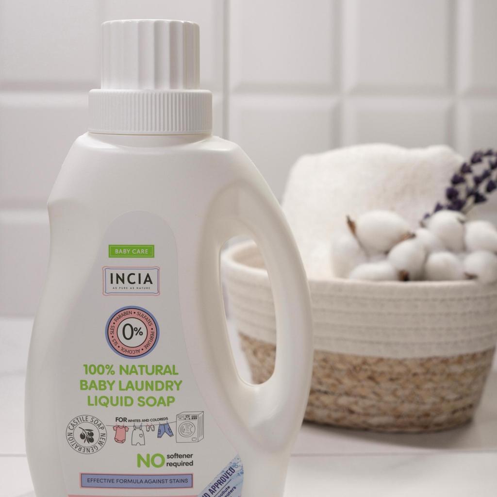 INCIA %100 Natürlich - Baby Waschmittel Flüssigseife - 750ml