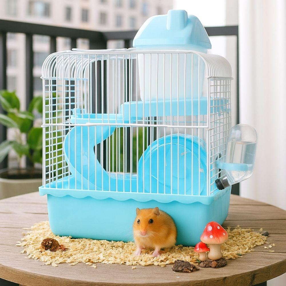 Feeding Bottle Hamster Habitat Cage Removable Pet Castle Cage Pet House