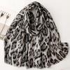 Winter Sexy Leopard Dot Fringe Viscose Soft Scarf Cotton Shawls Women Perfect For Travel Casual Muslim Hijab Sjaal 180*90Cm