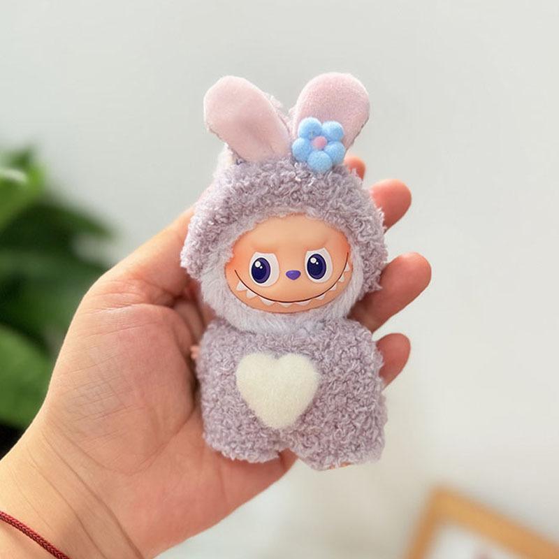 Mini Version 4.0 Vinyl Face Plush Blind Box Doll Clothes Christmas Set Small Nose Gaga Heart Bottom Password