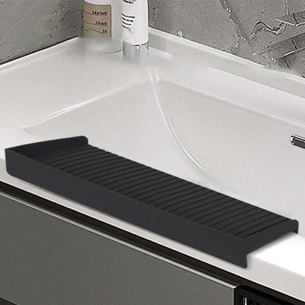 Silicone Kitchen Sink Water Baffle Splash-proof Sink Rim Splash Protector  Washbasin