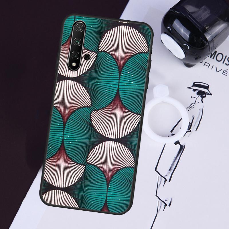 African Wax Fabric Cover For Huawei Nova Y91 Y90 Y70 Y60 Y61 9 10 SE 11i 8i 7i 3i 5T P30 P40 Lite P60 Pro Case