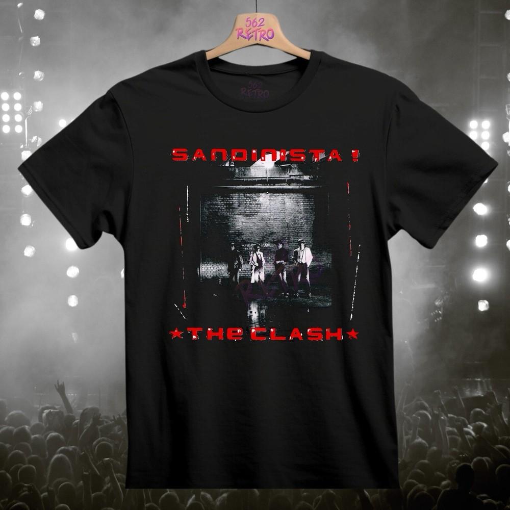 The Clash Sandinista Punk Rock Band TShirt Black S3XL Unisex T-Shirt S