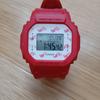Used CASIO Baby-G Red loveMe Digital Watch