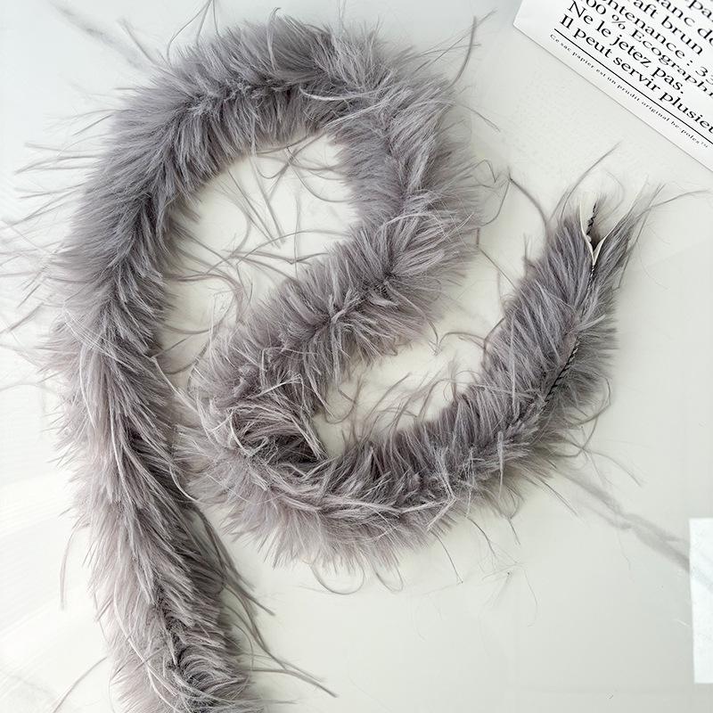 Colorful Imitation Turkey Marabou Feather Trim for Costumes & DIY Pajamas