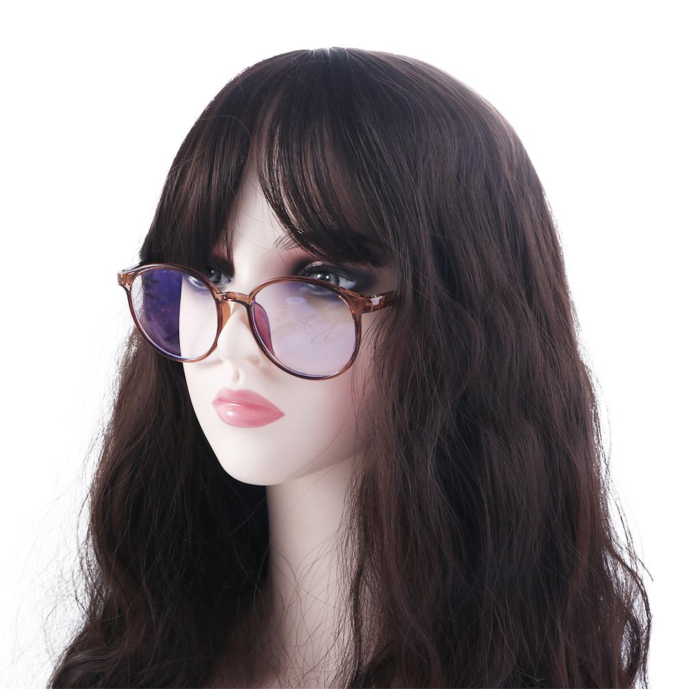 Black Women Eyeglasses Korean Style Computer Eyewear Anti Blue Light Glasses Round Frame Eyeglasses